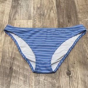 Shade & Shore Blue Striped Bikini Bottoms.